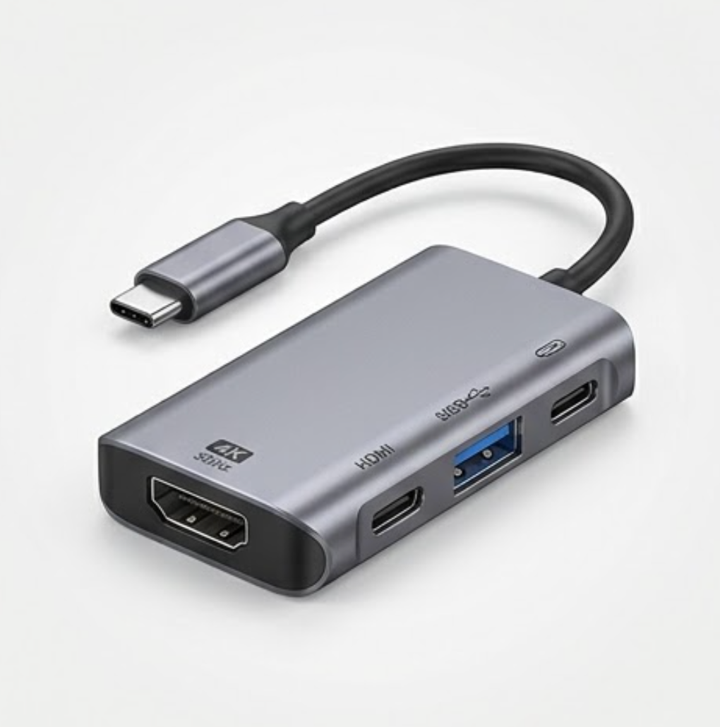 3-in-1 USB-C hub